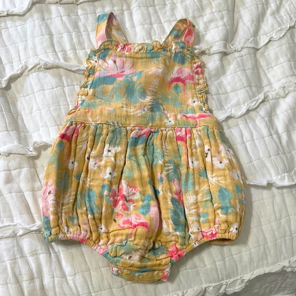 Angel dear Floral Baby Romper